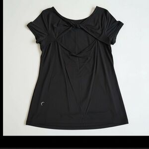 Zyia Black Short Sleeve Performance Tee – Lightweight Active Top (Size M)